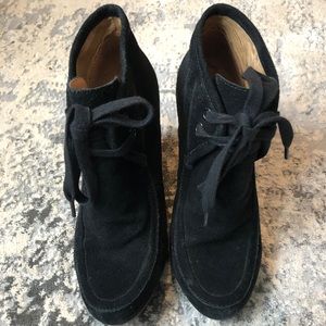 Kelsi Dagger Lace Up Wedge Bootie